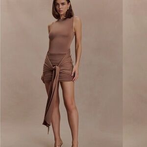 Meshki Brown Mini Dress